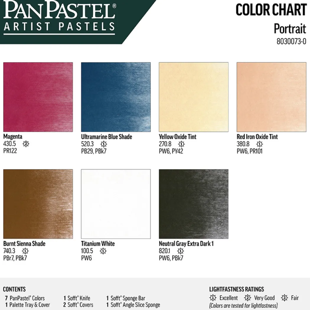 Soft Pastel Pan Portrait Set