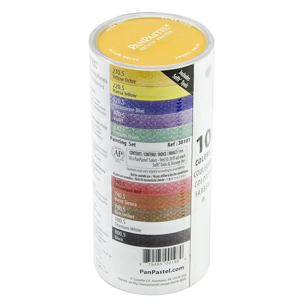 Soft Pastel Pans Painting 10-set