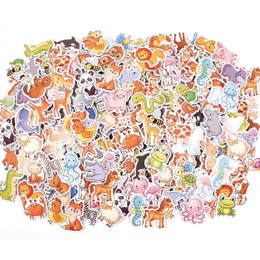 Soft stickers djurmotiv 500 st