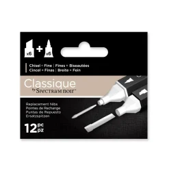 Spare Nibs Chisel + Fine 12-set
