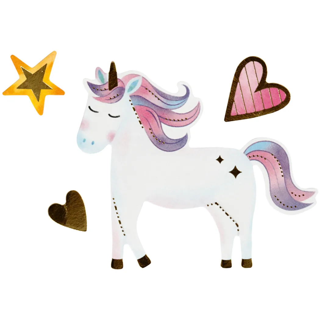 Stickers Enhörningar 1 ark