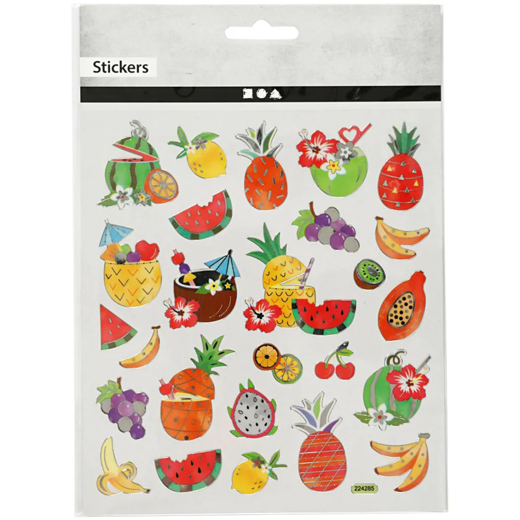 Stickers Frukter 1 ark