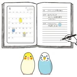 Stickers Parakeet 120-pack