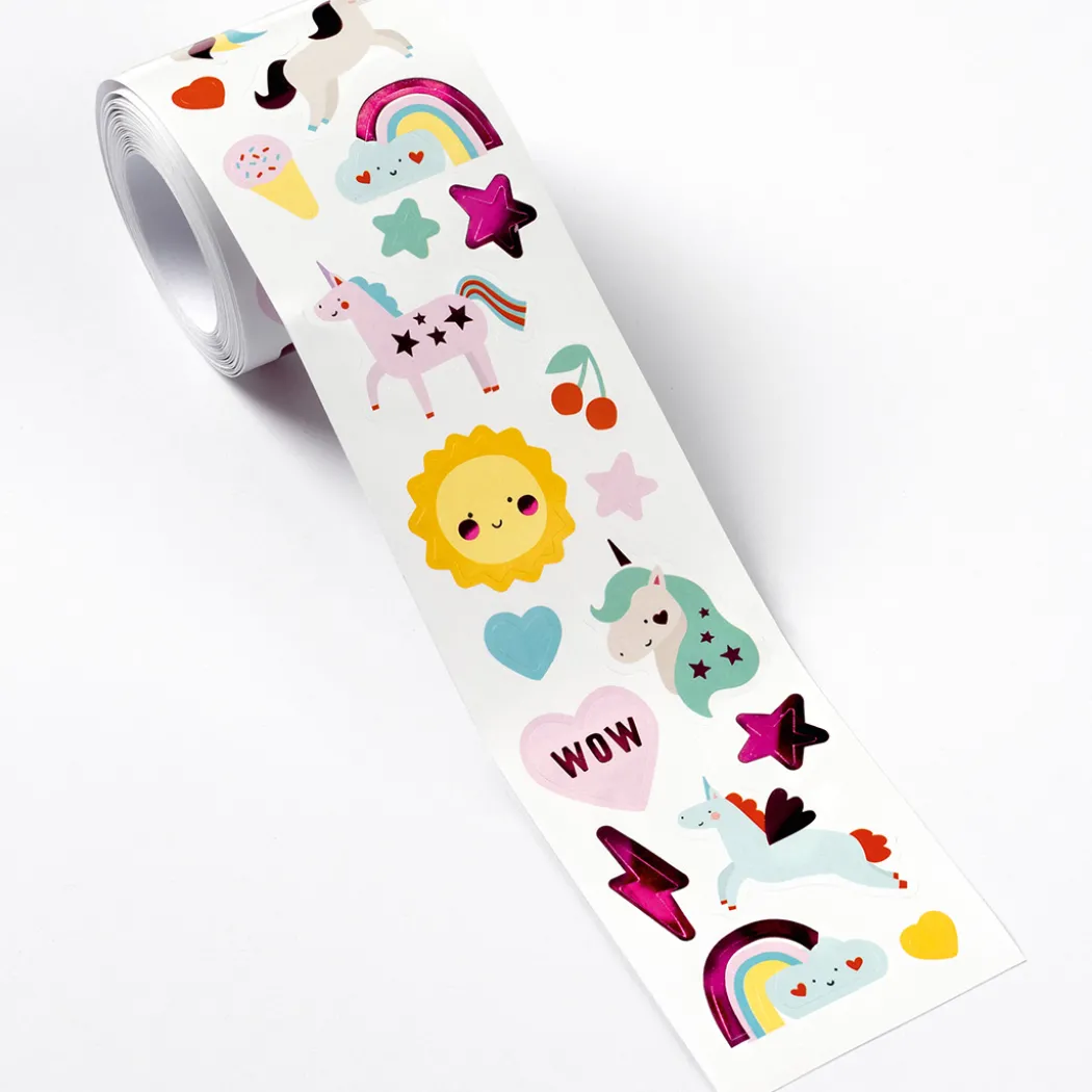 Stickers på rulle Unicorn
