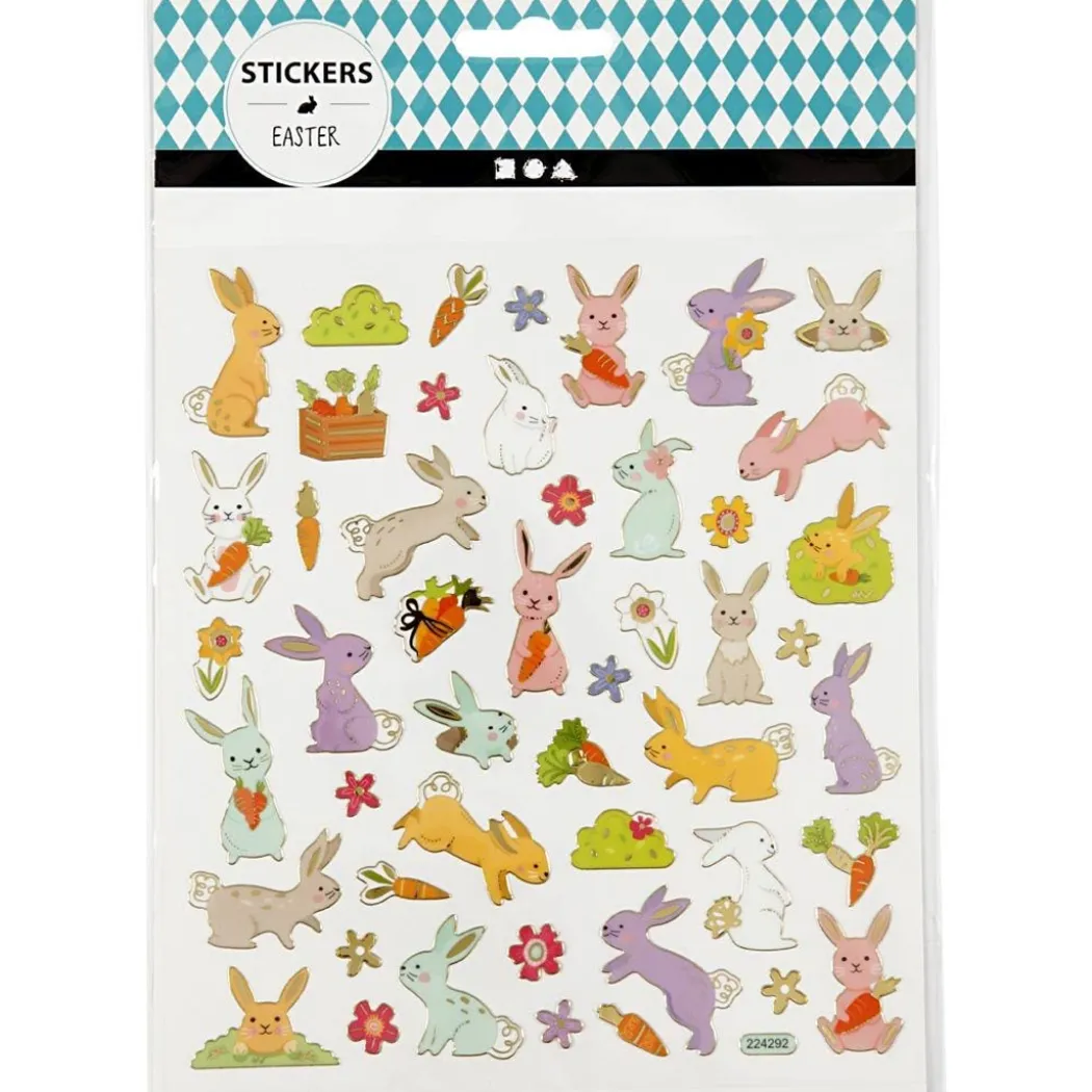 Stickers Påskharar 1 ark