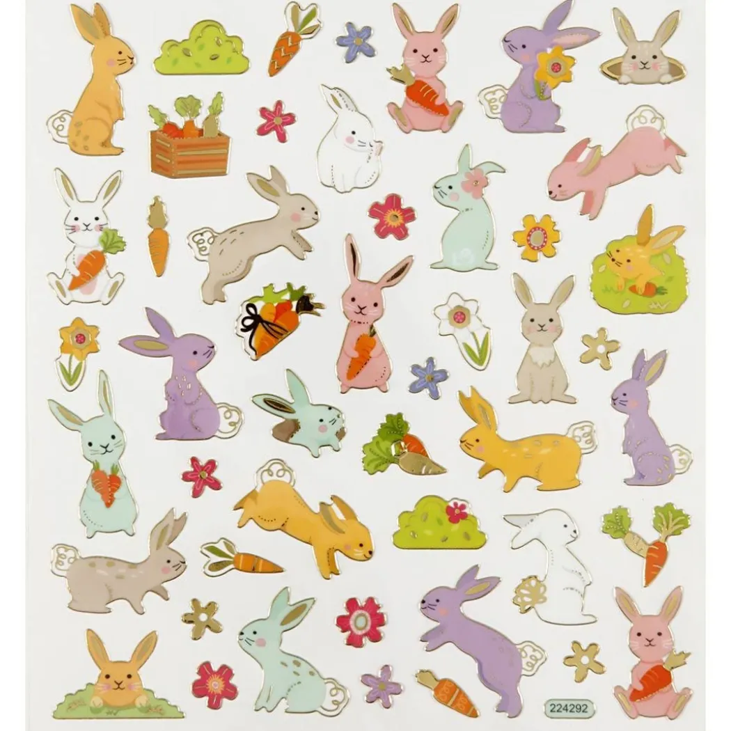 Stickers Påskharar 1 ark