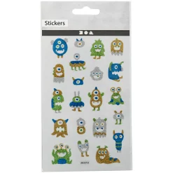 Stickers Rymdmonster 1 ark