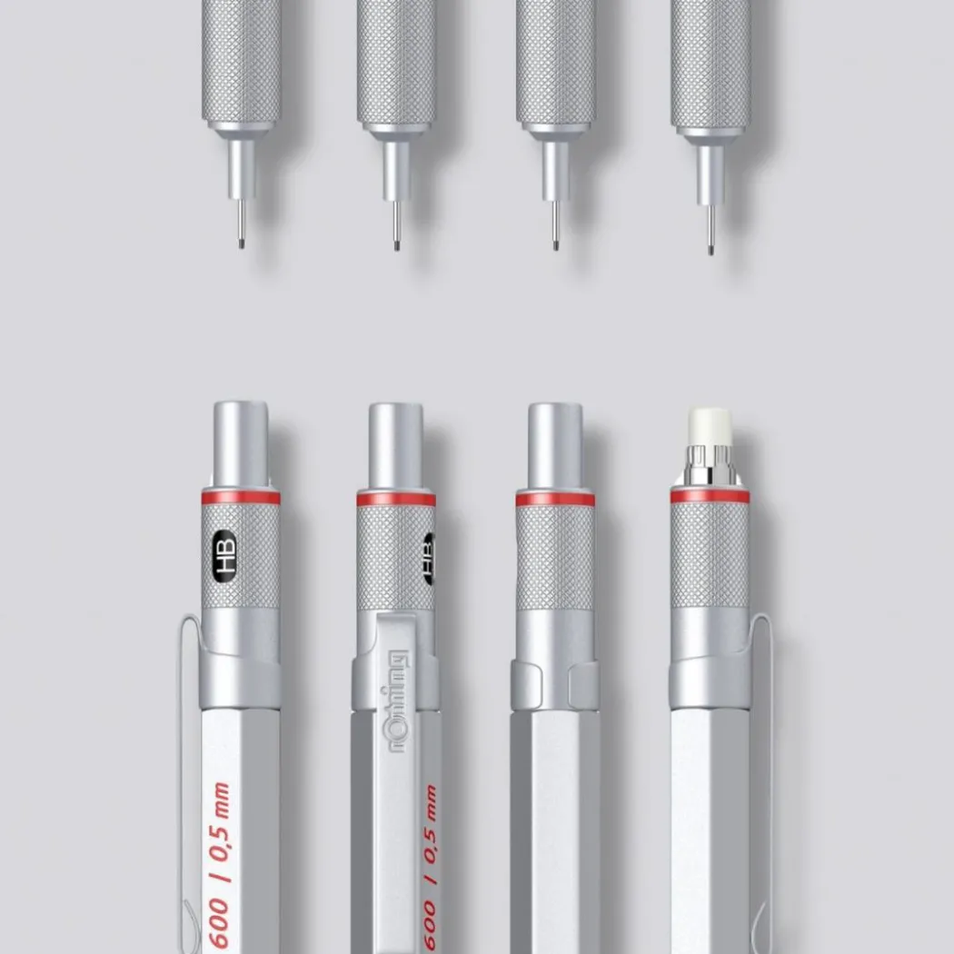 600 Stiftpenna 0,5 Silver