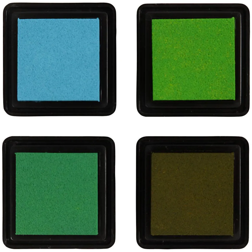 Stämpeldyna 4-pack Grön & Ljusgrön