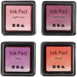 Stämpeldyna 4-pack Rosa & Röd