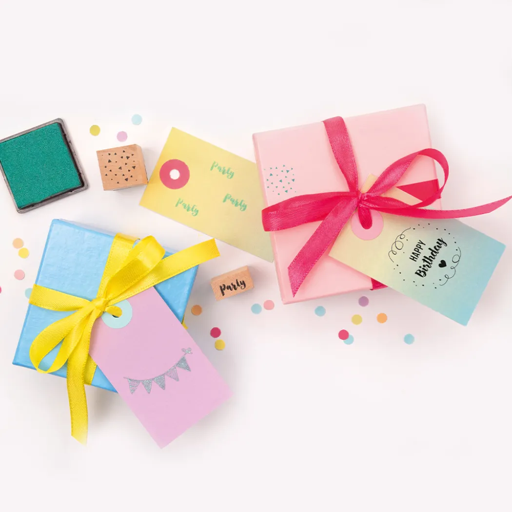 Stämpelset stämpeldyna Happy Birthday 9-pack