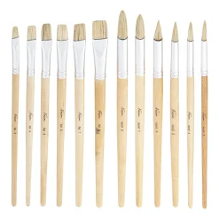 Svinborstpenslar 12-set