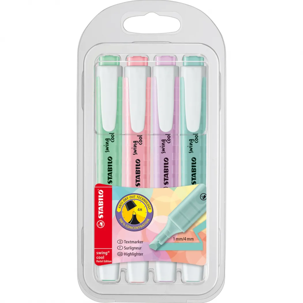 Swing Cool Pastel 4-pack