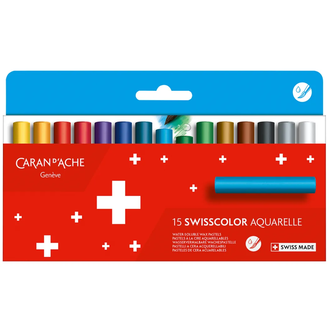 Swisscolor Akvarellkritor 15-set