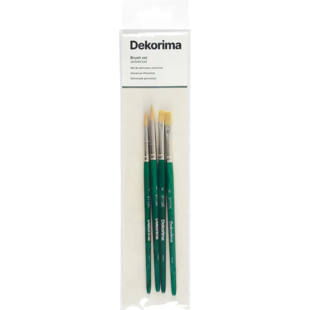 Syntetiska penslar Universal 4-set