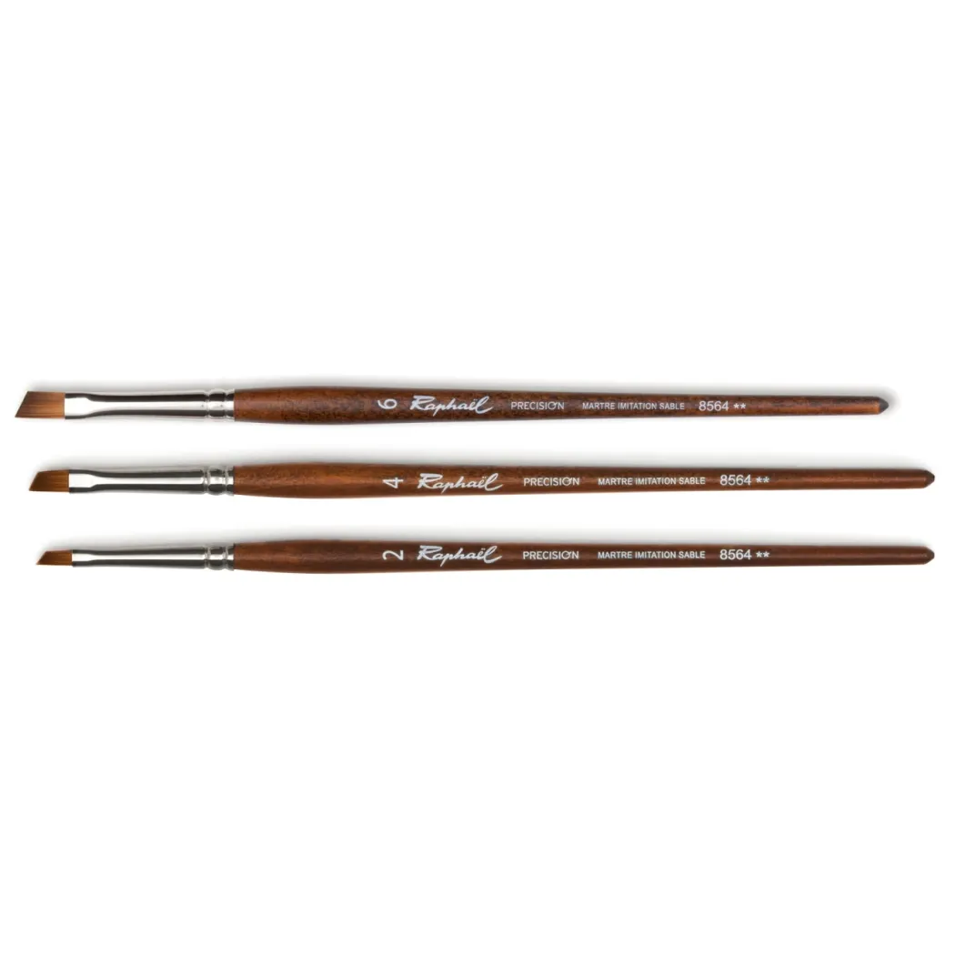 Syntetpensel Precision 8564 Sneskuren st 4
