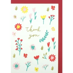 Tackkort med kuvert Blommor