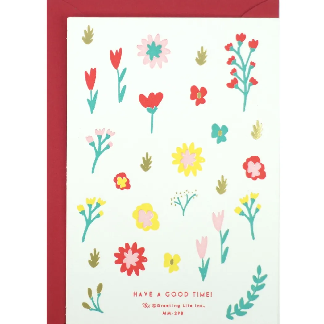 Tackkort med kuvert Blommor