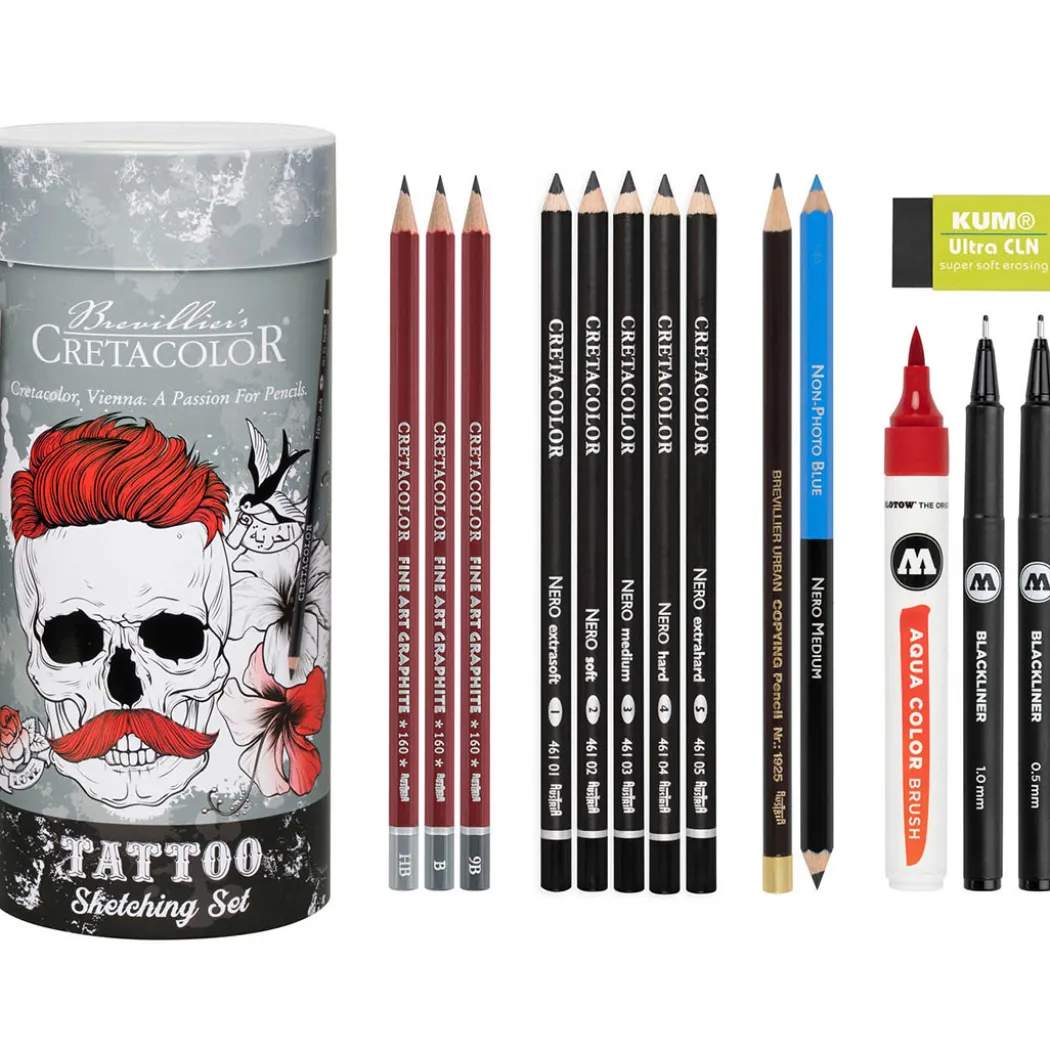 Tattoo Sketching Set 14 delar