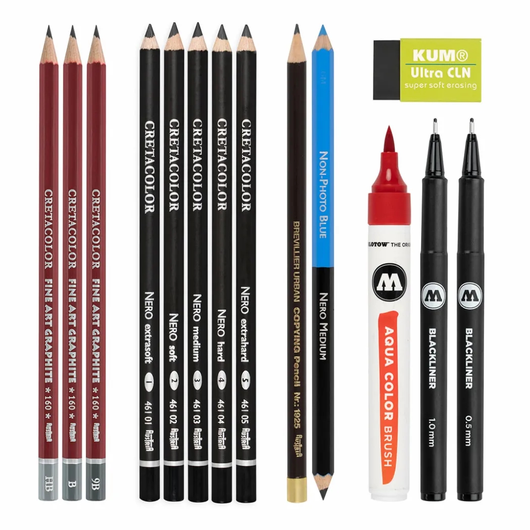 Tattoo Sketching Set 14 delar