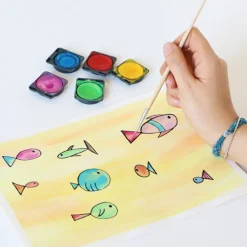 Tempera Vattenfärger 12-set Ø30 + tillbehör