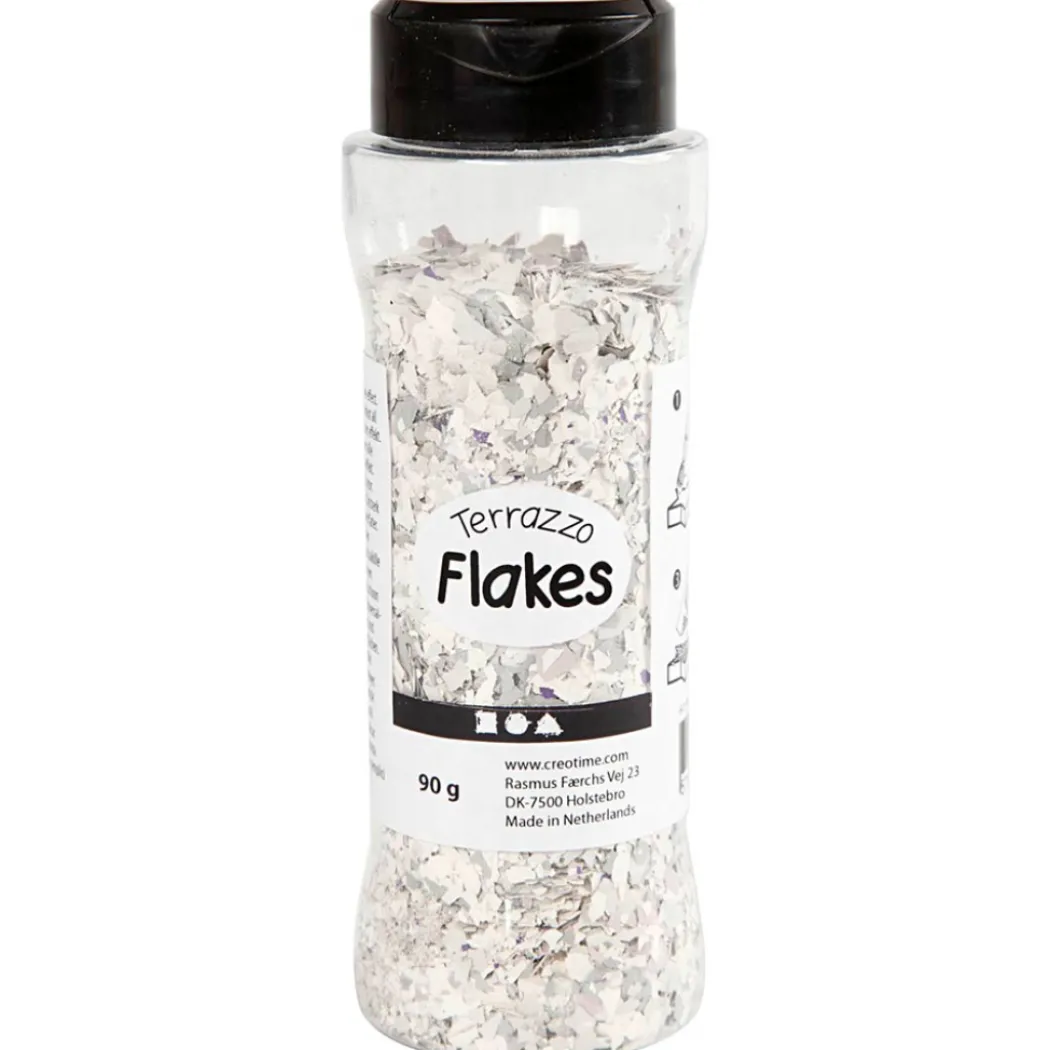 Terrazzo Flakes 90g Ljusgrå