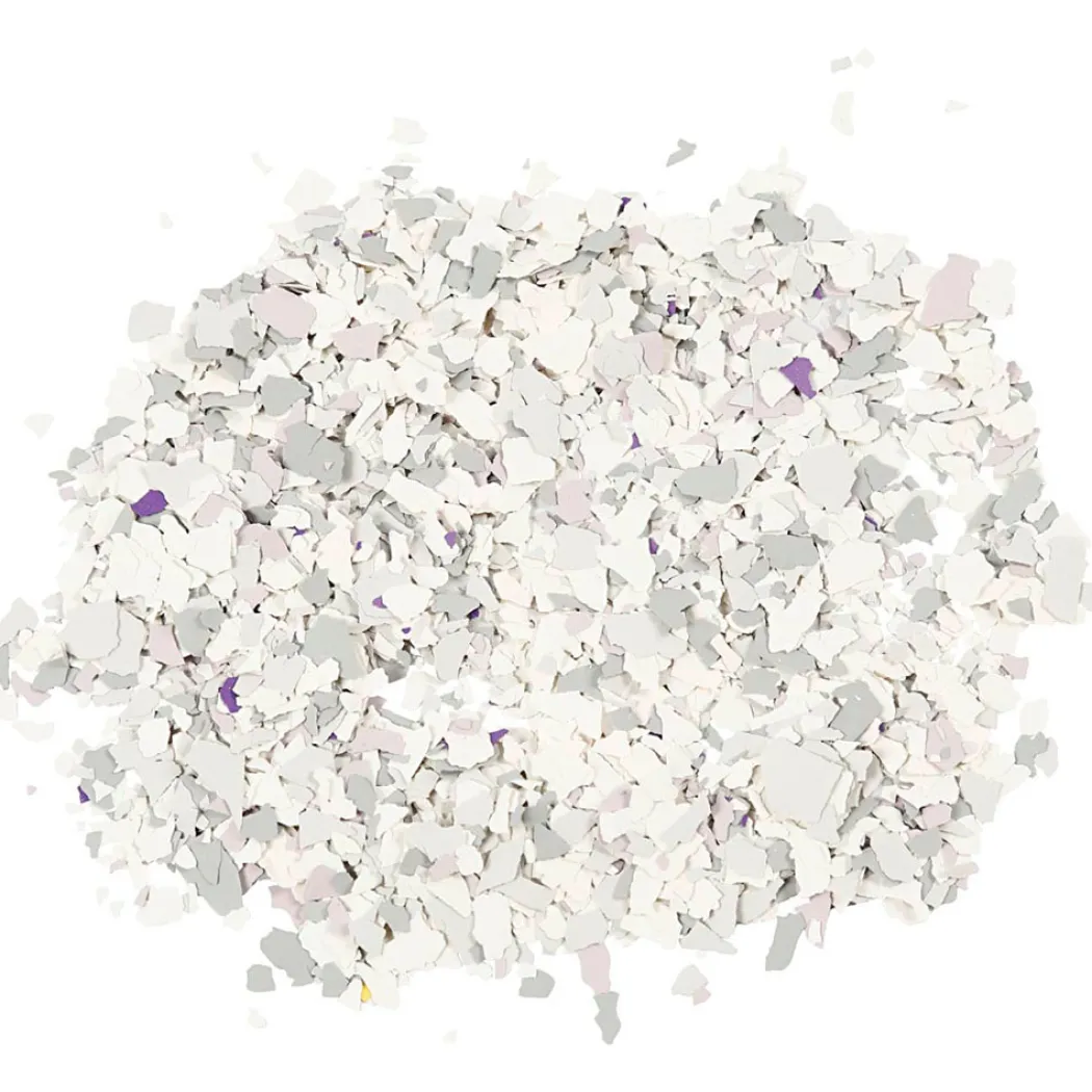 Terrazzo Flakes 90g Ljusgrå