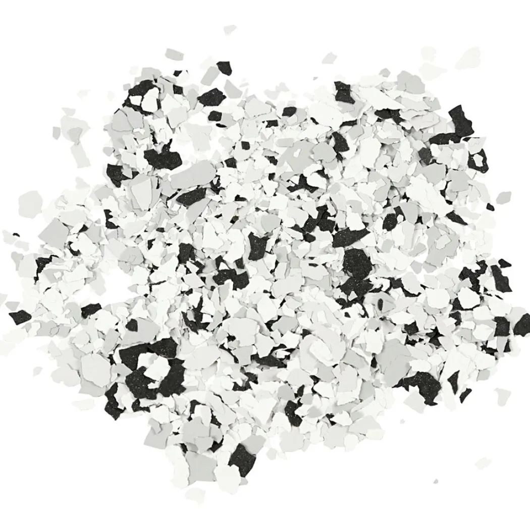 Terrazzo Flakes 90g Mörkgrå