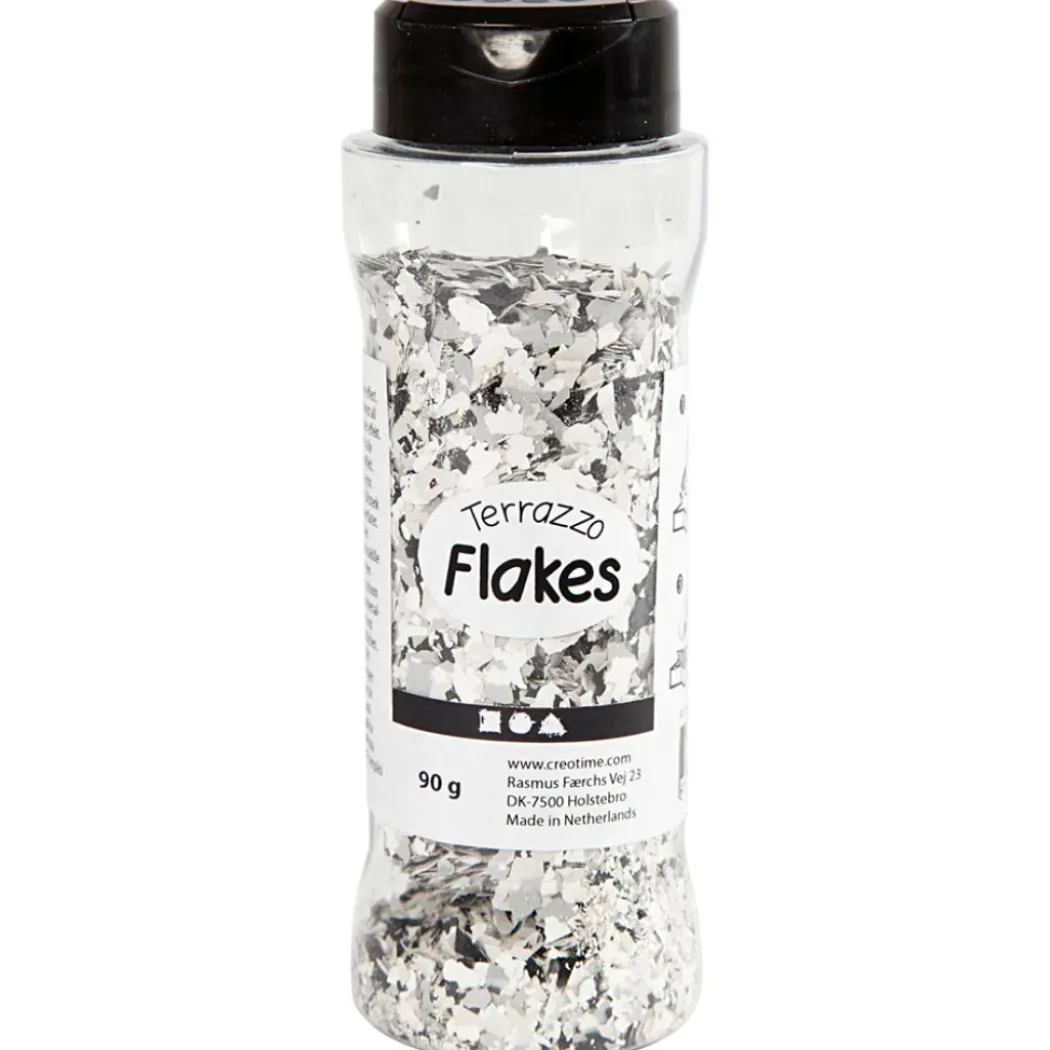 Terrazzo Flakes 90g Mörkgrå
