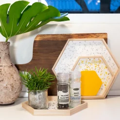 Terrazzo Flakes 90g Mörkgrå