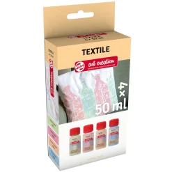Textilfärg Set 4 x 50 ml Pastel