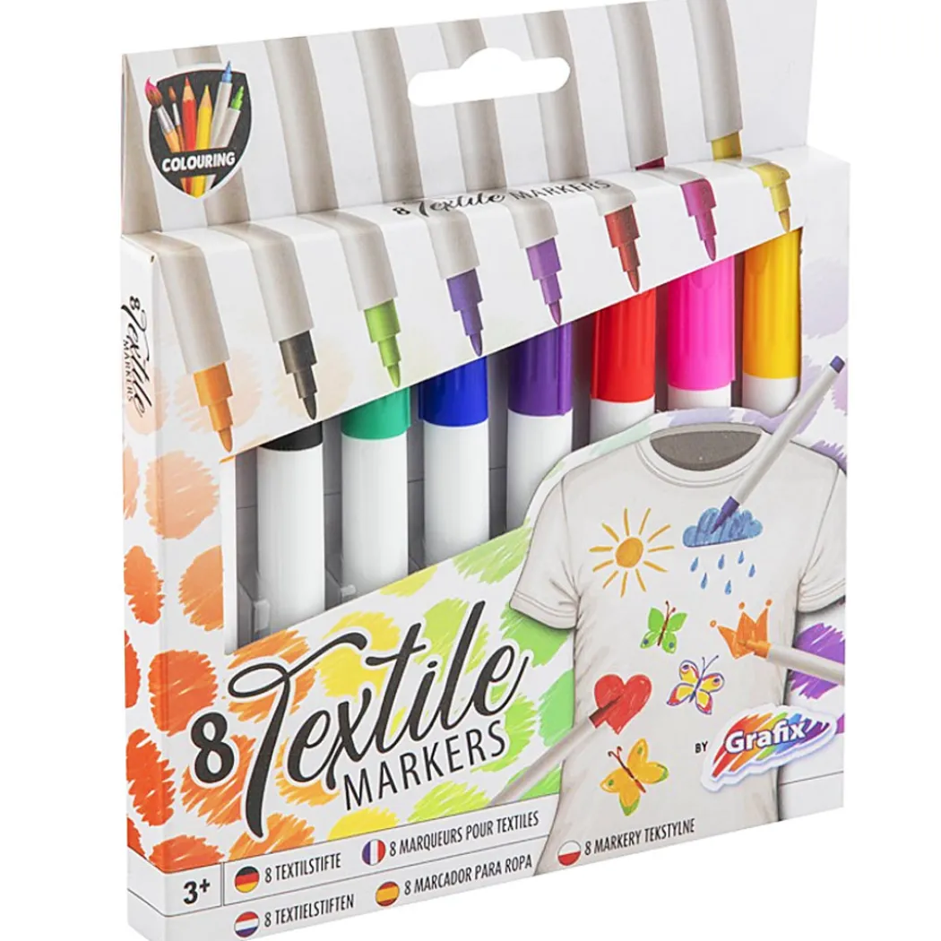 Textilpennor 8-set