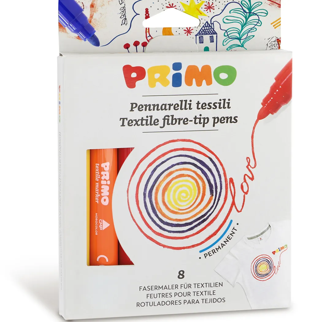 Textilpennor Tusch 8-set