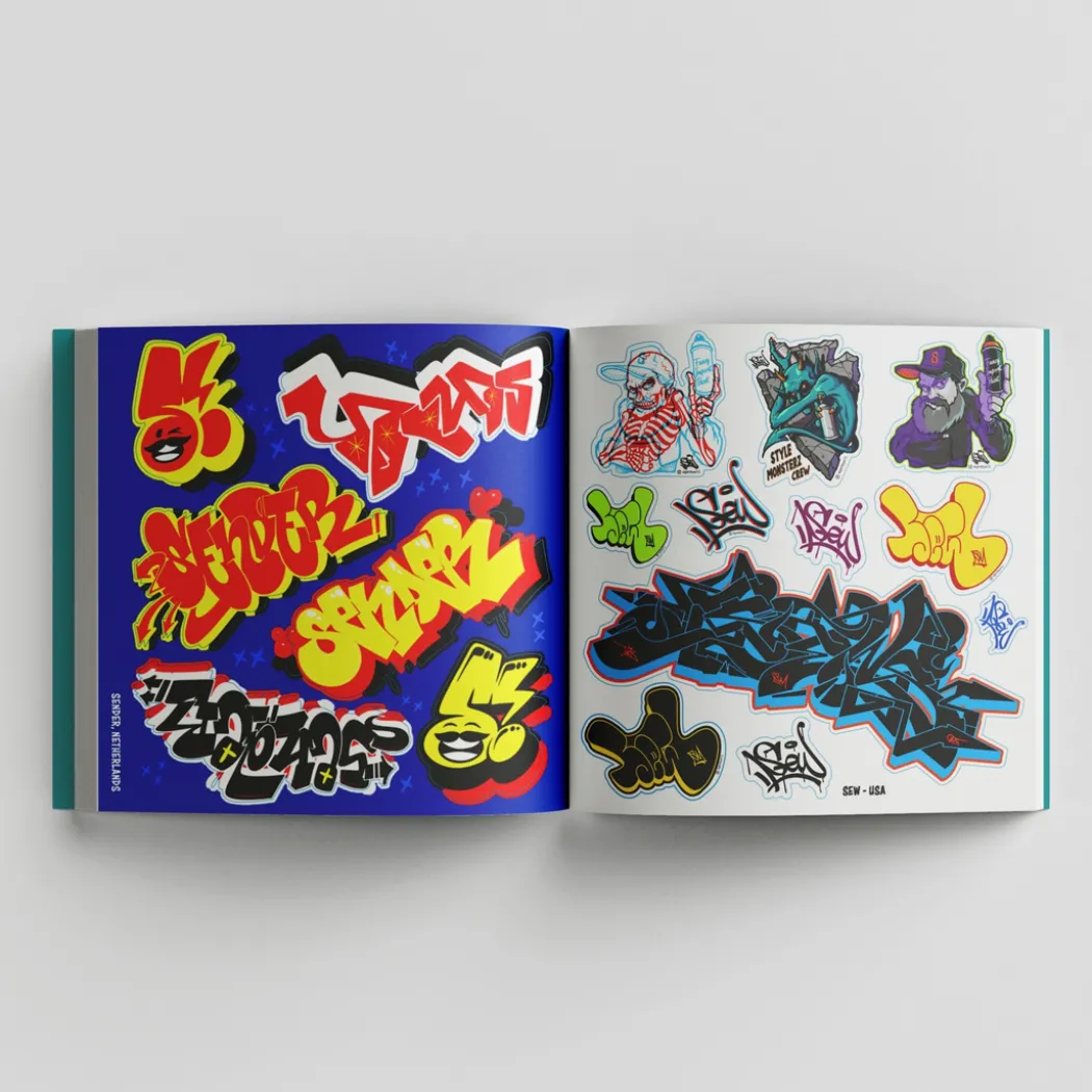The Graffiti Sticker Book: 300+ stickers