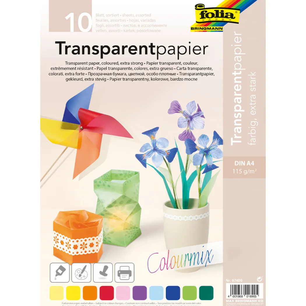 Transparent papper 115 g/m² 10-pack