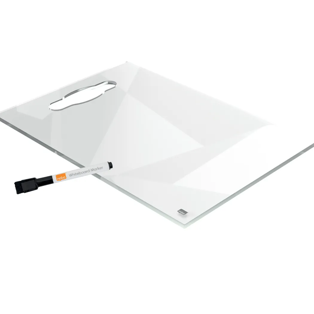 Transparent whiteboard Mini A4 med handtag