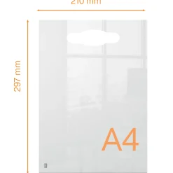 Transparent whiteboard Mini A4 med handtag