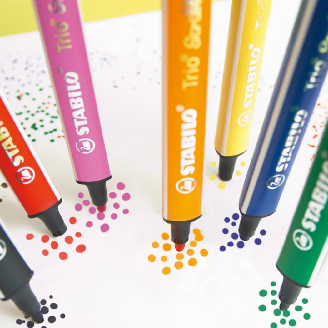 Trio Scribbi Tuschpennor 8-pack