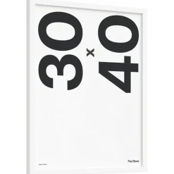 Träram Vit 30x40 cm