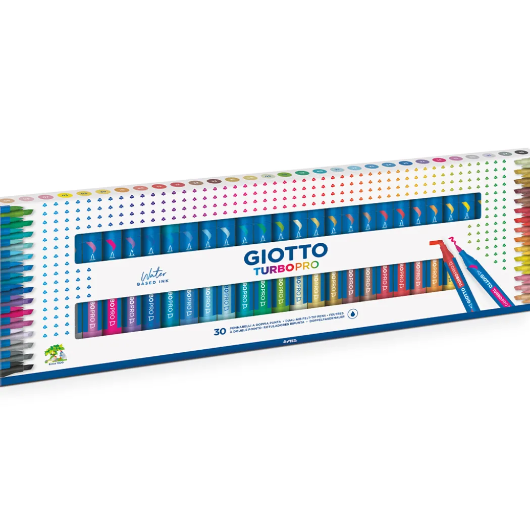 Turbo Pro Dual Tip Marker Pen 30-set
