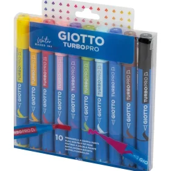 Turbo Pro Dual Tip Marker Pen 10-set