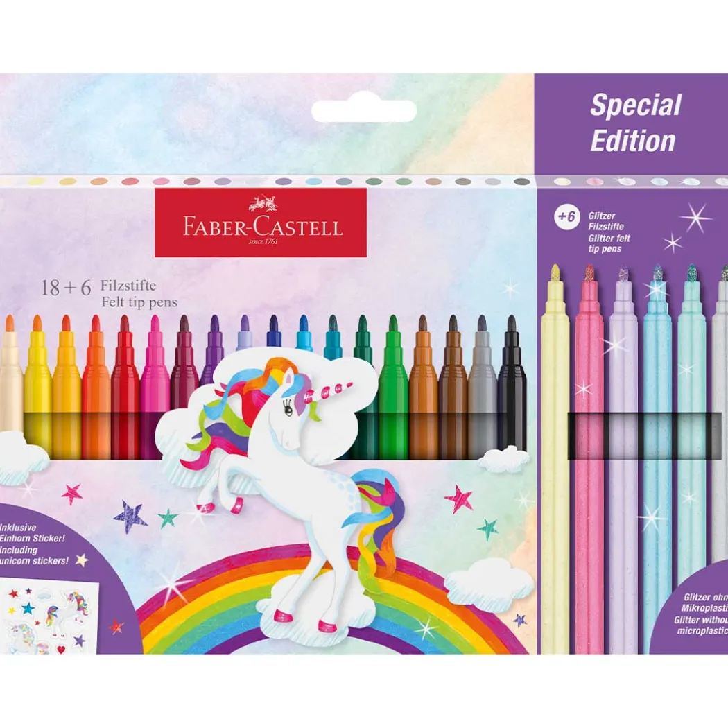 Tuschpennor Unicorn Special Edition 24-pack (3 år+)