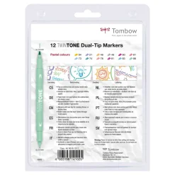 TwinTone Marker Pastel 12-pack