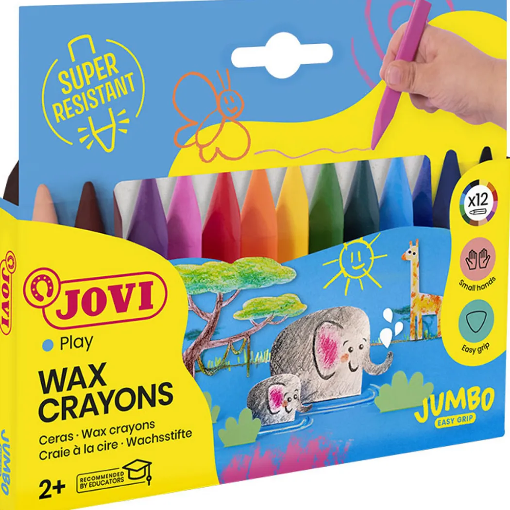 Vaxkritor Jumbo Easy Grip 12-pack (2 år+)