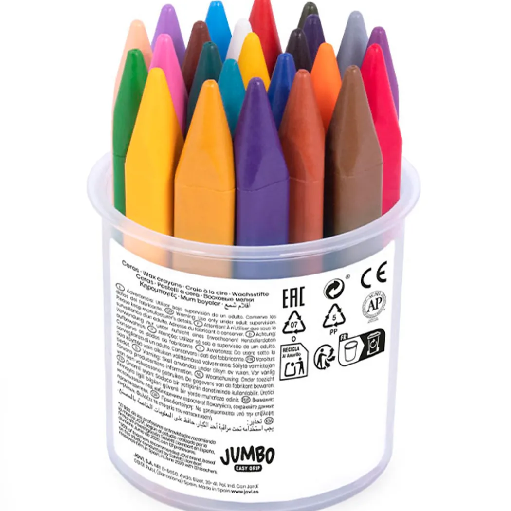 Vaxkritor Jumbo Easy Grip 24-pack (2 år+)