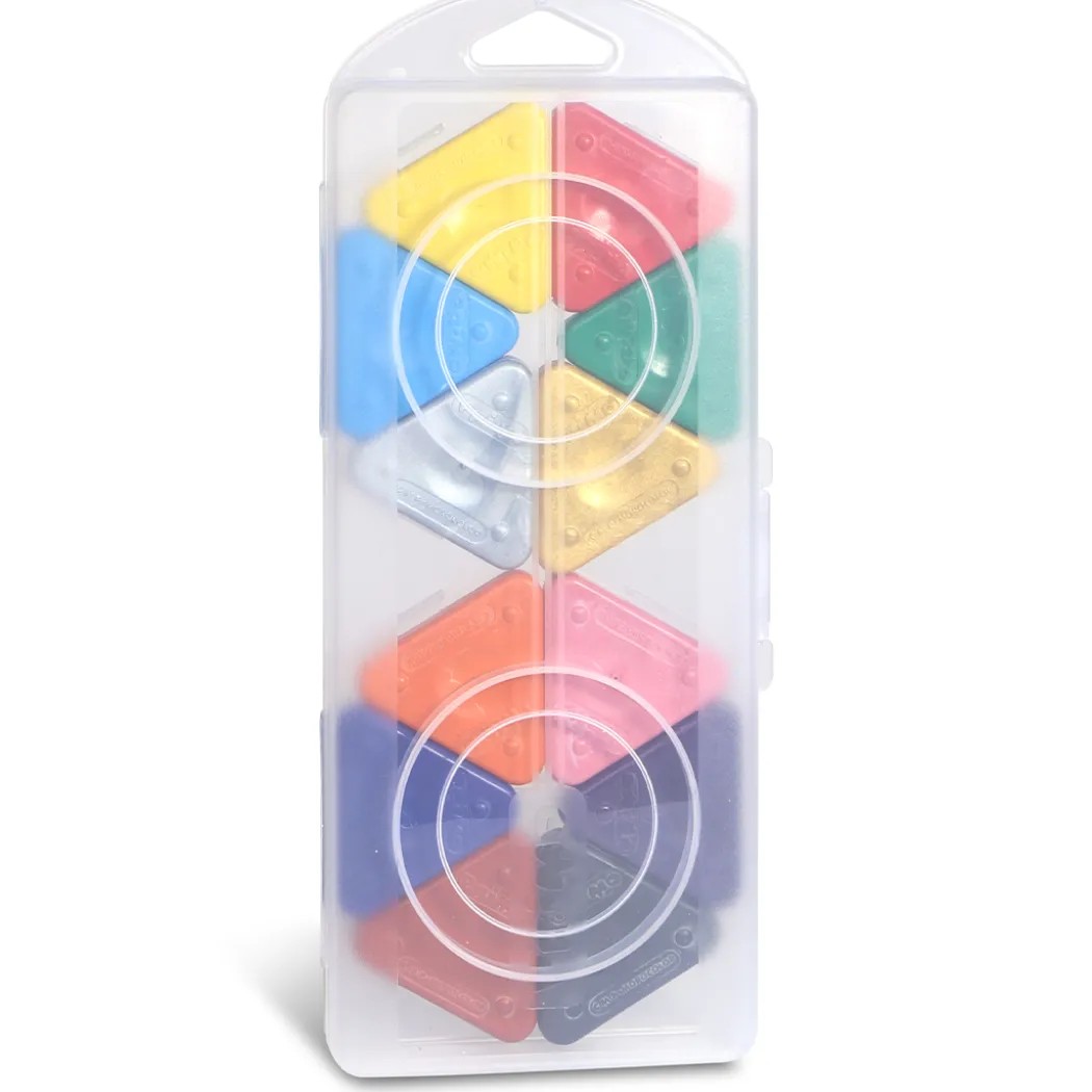 Vaxkritor Triangel 12-set Basic + Guld/Silver