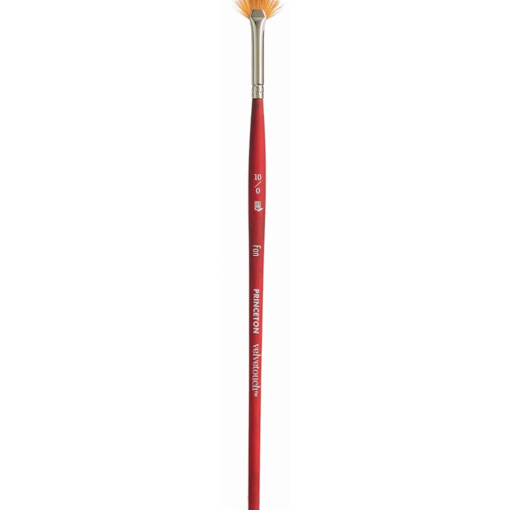 Velvetouch Syntetpensel kort skaft Solfjäder St 10/0