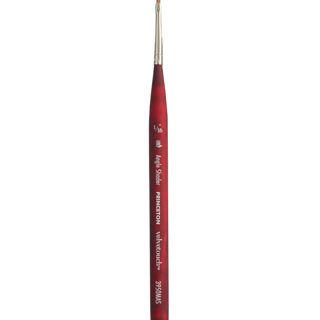 Velvetouch Syntetpensel kort skaft Mini Angle Shader St 1/16