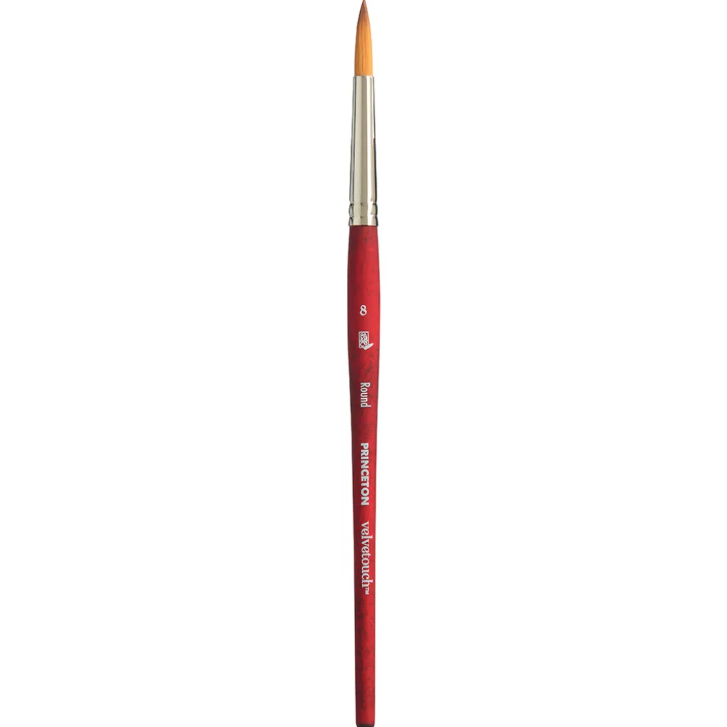 Velvetouch Syntetpensel kort skaft Rund St 8