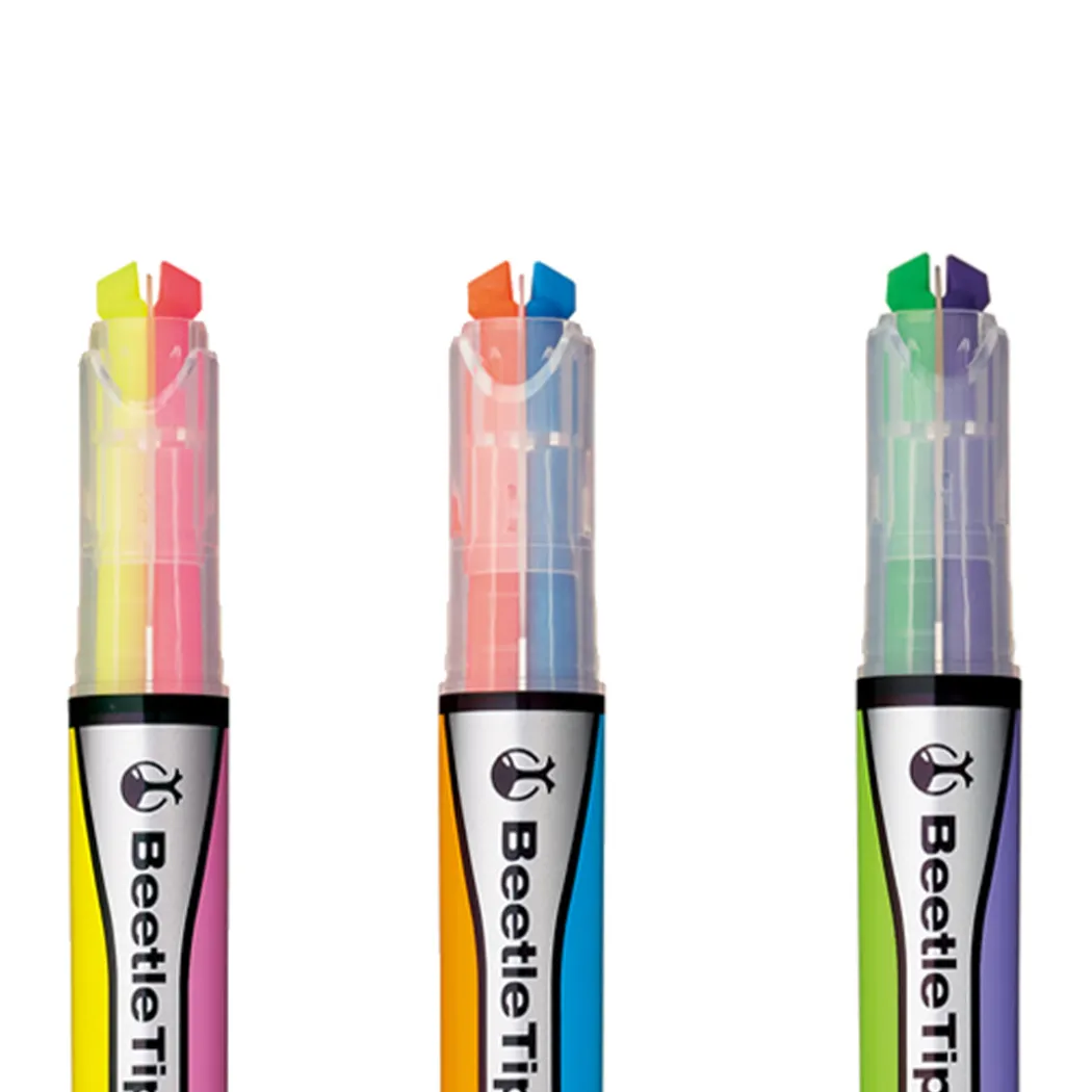 Överstykningspennor Tvåfärgade 3-pack